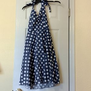 Vintage-inspired Polkadot A-Line Dress
